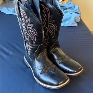 Black Western Cowboy Boots for Costume